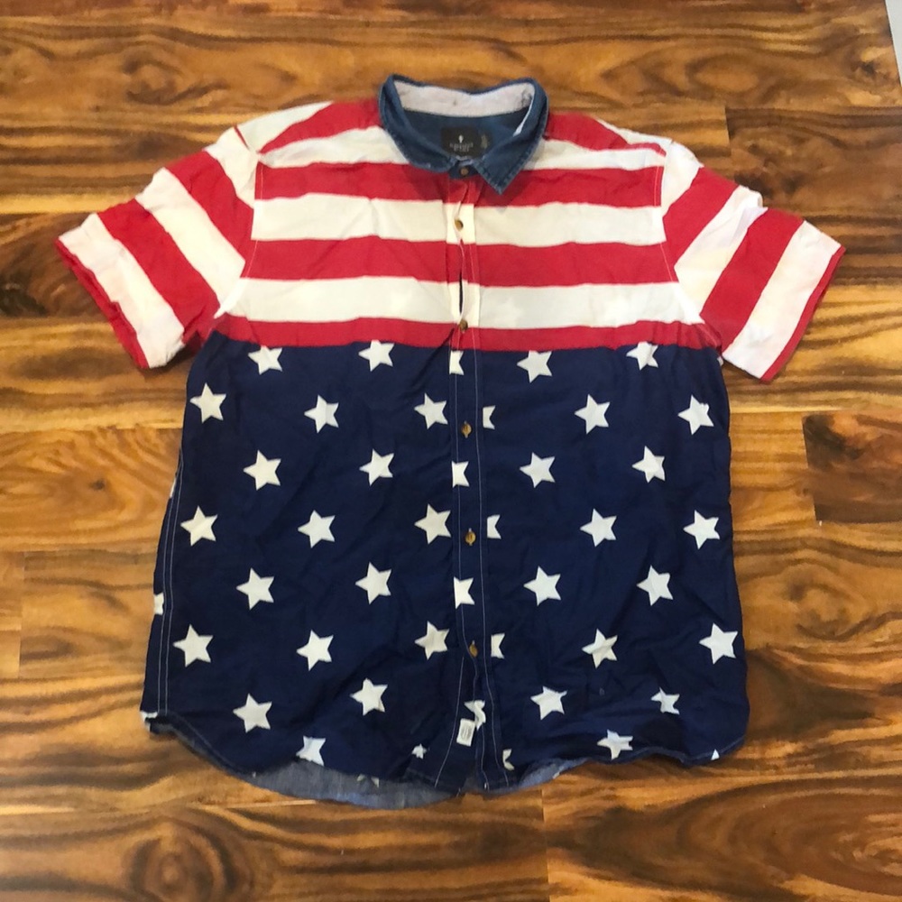Flag Button Down, XL